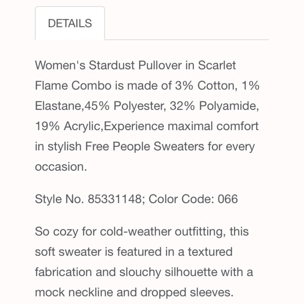 Free People Cozy Knit Sweater Flame Combo Color Size XL - Picture 11 of 12